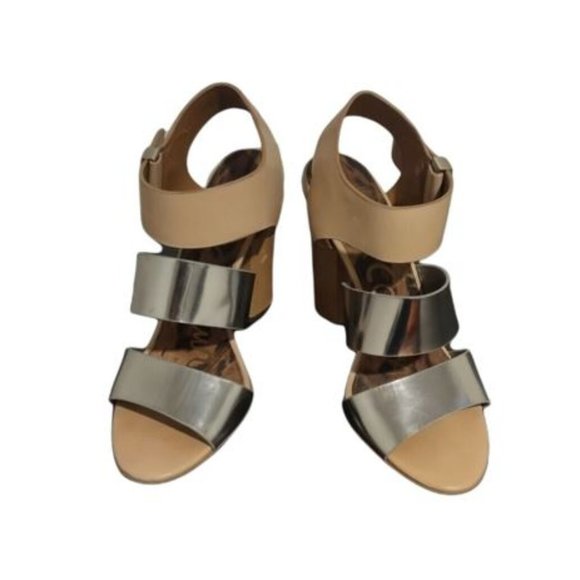 Sam Edelman Yelena Chunky Strappy Heels - Size 6 - Picture 11 of 13